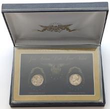 Great American Double Dated Nickels Set - 1938 Buffalo & Jefferson