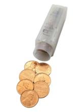 Tube of 50 - 1960-D Lincoln Pennies BU