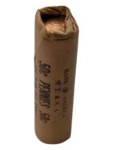 Original Bank Roll of 50 - 1969-S Lincoln Pennies - Uncirculated