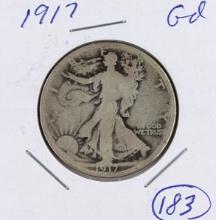 1917 Silver Walking Liberty Half Dollar