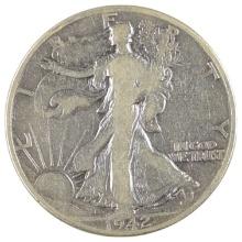 1942 Silver Walking Liberty Half Dollar