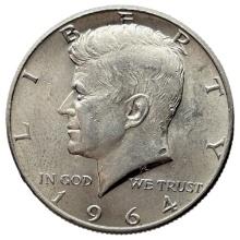 1964 Silver John F Kennedy Half Dollar