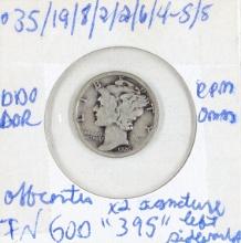 1926 Silver Mercury Dime