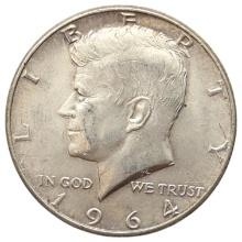 1964 Silver John F Kennedy Half Dollar
