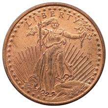 1 Ounce Fine .999 Copper Round - Liberty