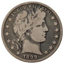 1899 Silver Barber Half Dollar