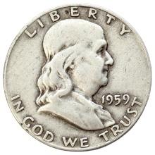 1959-D Silver Franklin Half Dollar