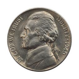 1940 Jefferson Nickel