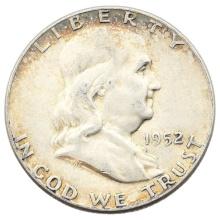 1952 Silver Franklin Half Dollar - Toned