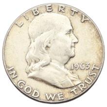 1963 Silver Franklin Half Dollar