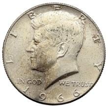 1966 Silver John F Kennedy Half Dollar