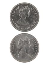 Lot of 2 Foreign Coins - 1981 Charles and Diana Royal Wedding & 1977 Guernsey