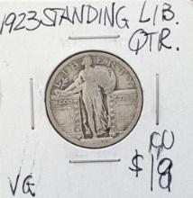 1923 Silver Standing Liberty Quarter