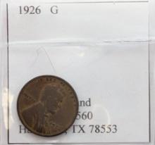 1926 Lincoln Wheat Cent