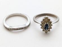 Lot of 2 Ladies Costume Rings