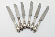 Lot of 6 Sterling Silver Knives