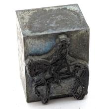 Horse and Rider Vintage Letterpress Printing Block