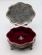 Trinket Box with Bee Broach
