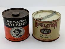 Lot of 2 Vintage Tobacco Tins. Great Condition!