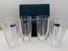 FEATURE - Set of 4 Marquis by Waterford Lead Crystal - Omega Highball - NEW