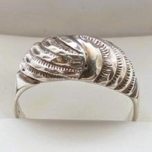 Sterling Silver ISC Domed Ladies Ring