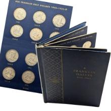 FEATURE Full Whitman Book of Franklins! Franklin Halves 1948-1963 -36 Silver Franklins!