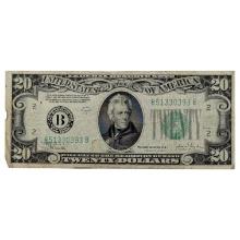 1934-C $20 Note - Green Seal
