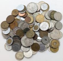 Large Lot of 130+ Foreign Coins