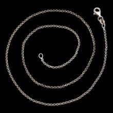 Italian Sterling Silver Cable Chain Necklace