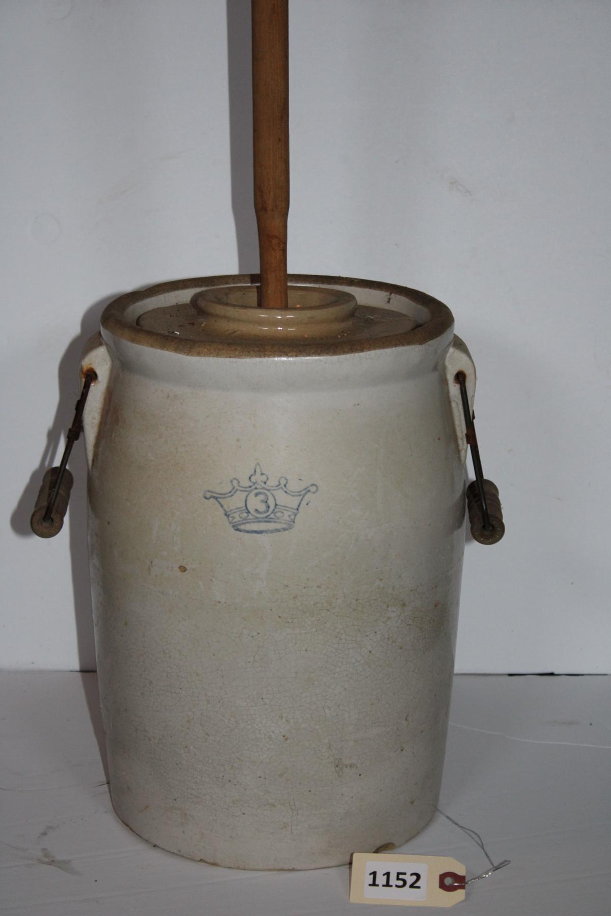 Pottery Crock Churn