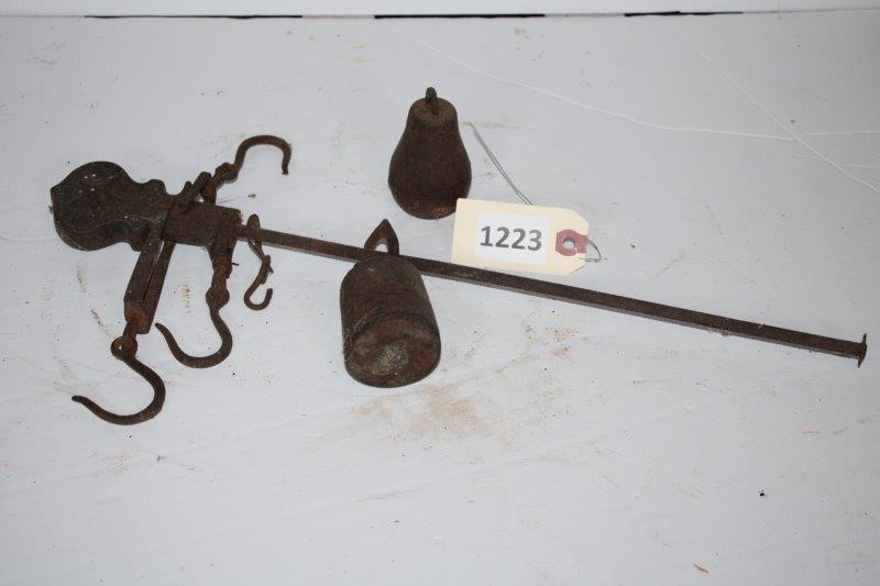 Antique Cotto Scale & Weights