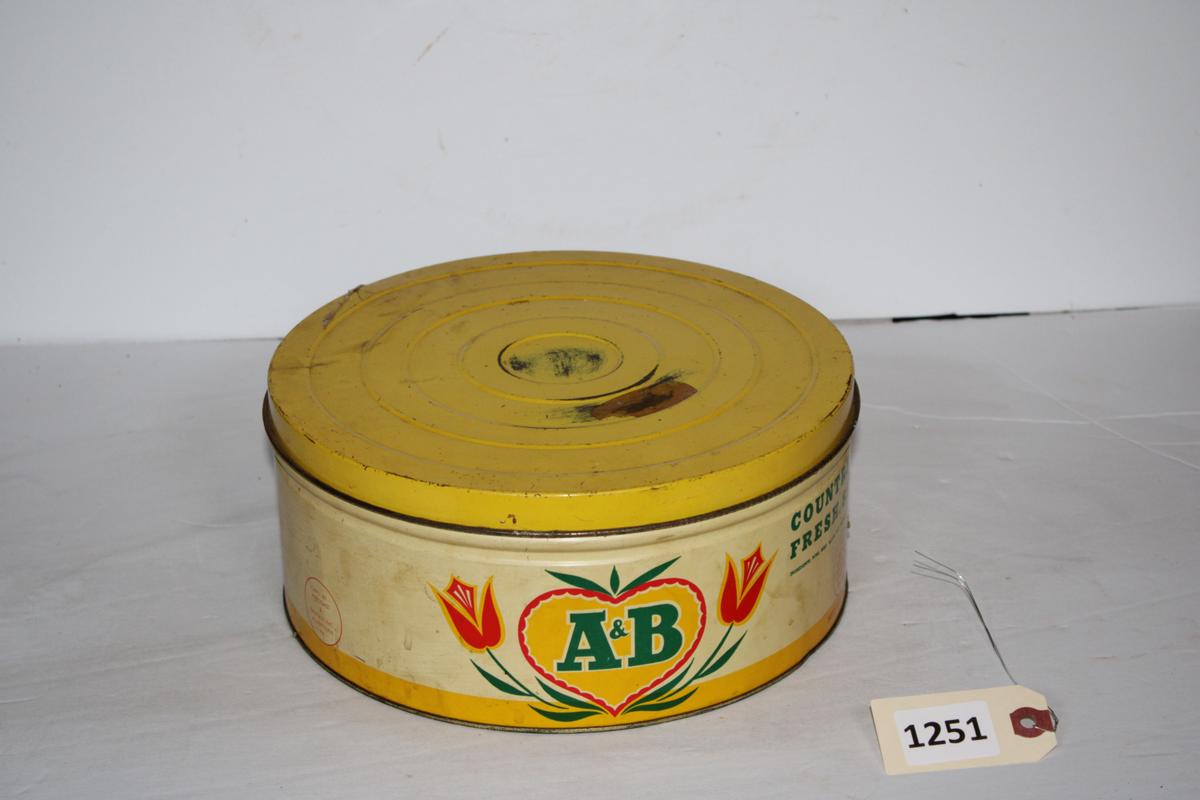 Antique A&B Tin