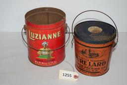 Antique Tins-Luzianne & Pure Lard