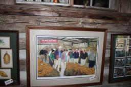 Framed print "Sale Day at Planters Warehouse'