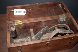 Surveyor Box, Antique, wooden