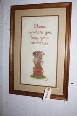 Crossstitch-Home is where you hang your memories