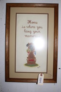 Crossstitch-Home is where you hang your memories