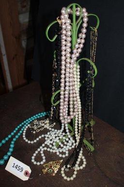 Costume jewelry and stand