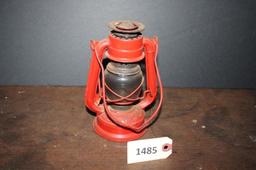 Red metal lantern