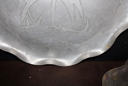 Hand Wrought Hammered Aluminum  plates