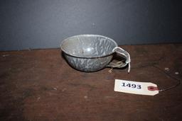 Enamel, grey cup