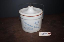 Kaukauna Klub Crock with Lid