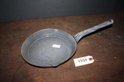 Grey enamel frying pan