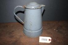 Enamel coffee pot