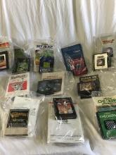 Group of 11 vintage, mostly Atari, video games with booklets (original)