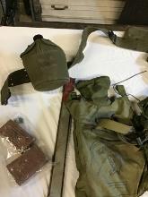 Group of Vintage WWII & Vietnam ear GI Field Gear