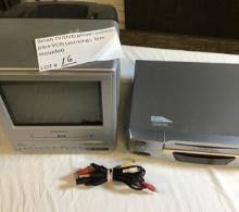Small TV/DVD Player combo, plus VCR (working), in Tote