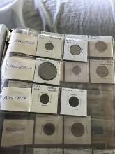 Outstanding binder full of antique world coins and currency