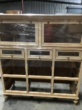 Solid Pine Office or Living Room Cabinet