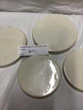 Group of early porcelain stove eye covers